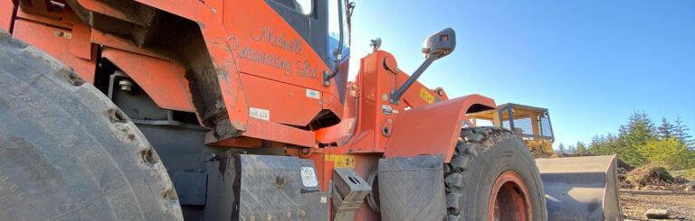 A close up of the side of a truck.