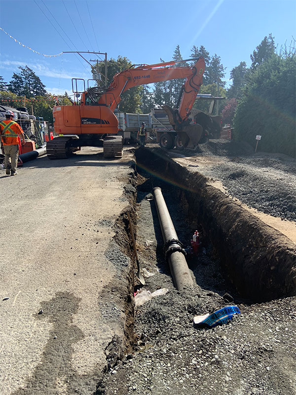 A construction site.