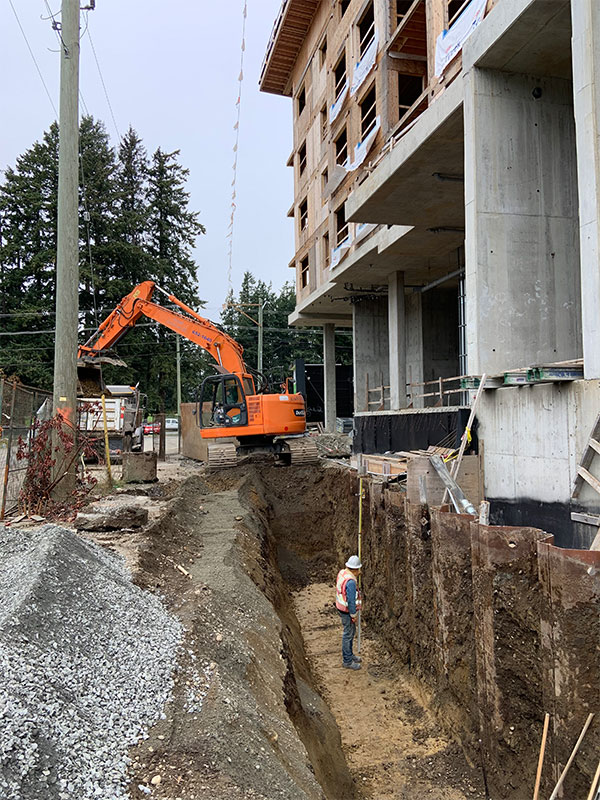 A construction site.