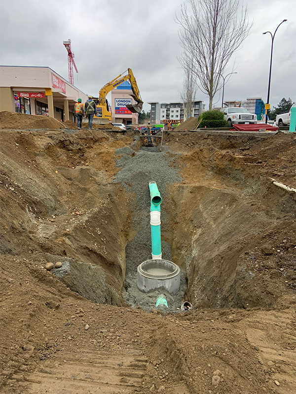 A construction site.