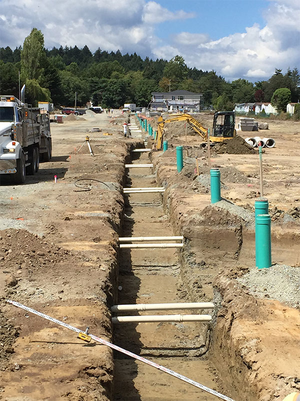 A construction site.