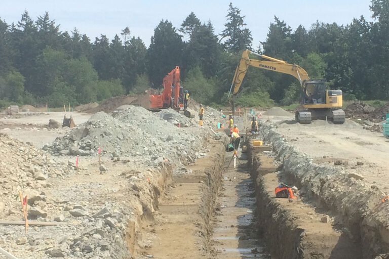 A construction site.