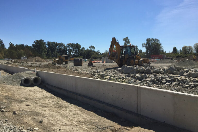 A construction site.