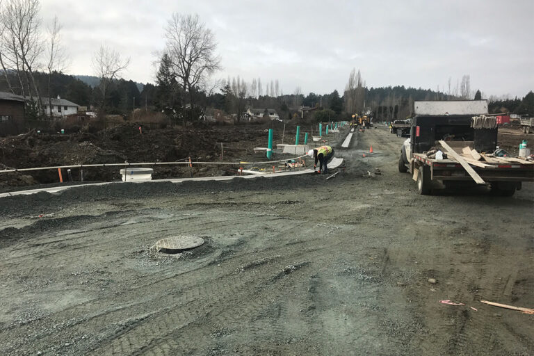 A construction site.