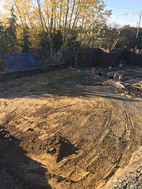 A construction site.