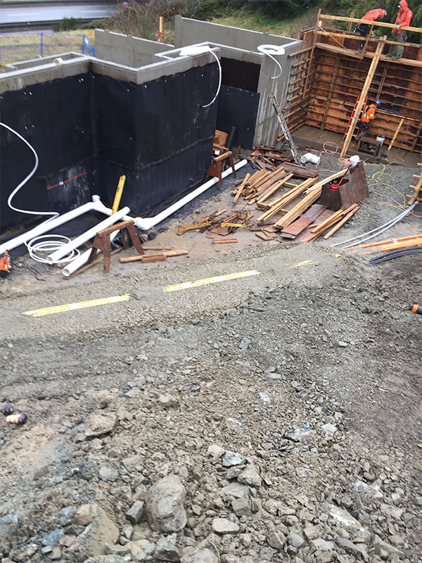 A construction site.